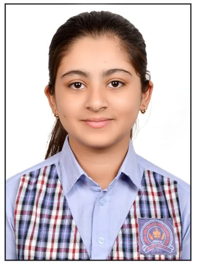 Akshita Mathur — CLASS X topper at AJDG School, RBSE Board 2025-26 (97.17%)